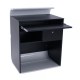 Item 10656 Reception Desk V11 white / black