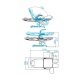 Fodplejestol AZZURRO 709A GREY