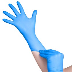 Item A104968 Engangshansker  BLUE NITRILE