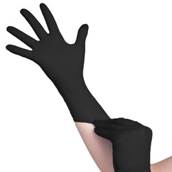 Item A104973 SINGLE BLACK GLOVE NITRILE