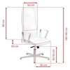 SEAT FOR COSMETIC RICO 156 PEDICURE AND MAKE-UP WHITE