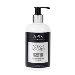 APIS Action for Men - Nourishing Body Cream 300ml and hands