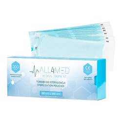 ALL4MED BAGS autoclavable 90mm x 230 mm 200pcs