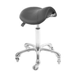 ACTION - BLACK.HAIRDRESSER STOOL